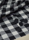 Плательно-костюмная шерсть в серо-черную клетку виши ( 00184) фото 1