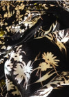 Бархат шелковый с цветочным принтом на черном (00199) фото 3