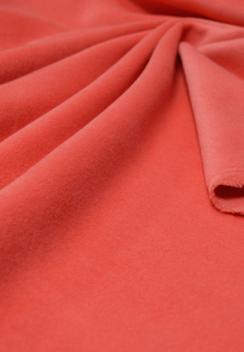 Пальтовая шерсть с кашемиром в коралловом цвете Louis Vuitton (00247)