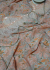 Шелковый крепдешин в персиковых оттенках (00274) фото 2