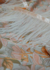 Шелковый крепдешин в персиковых оттенках (00274) фото 4