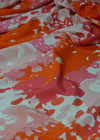 Шелковый крепдешин в розово-оранжевых оттенках (00285) фото 3