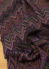 Трикотаж зигзаги в фиолетовых оттенках с блеском (00309) фото 2