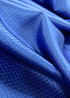 Шелковый жаккард в ярко-синем оттенке с фактурной вышивкой (00319) фото 3