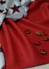 Пальтовый кашемир в малиново-красном цвете (00327) фото 2