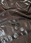 Плащевая шоколадного цвета со змеиным принтом на трикотаже (00351) фото 2