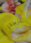 Шелковый шифон с розами на желтом фоне (00404) фото 4