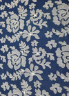 Джинса синяя с фактурной аппликативной вышивкой (00412) фото 4