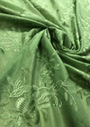Батист с шелковой вышивкой в нежном салатовом цвете (00444) фото 4