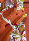 Батист с цветочным принтом в терракотовых оттенках (000479) фото 2