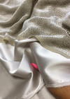 Итальянской шёлковый бархат Деворе нежного жемчужного цвета фото 4