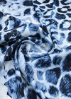 Ткань шелк голубой жираф DG-76411 фото 2